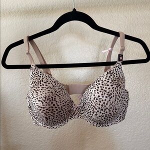 Victoria's Secret Leopard Print Bra - Cream and Black